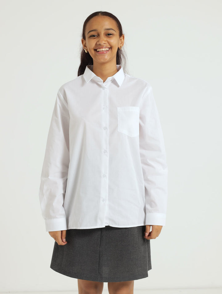 Girls Long Sleeve 2 Pack Tops - White