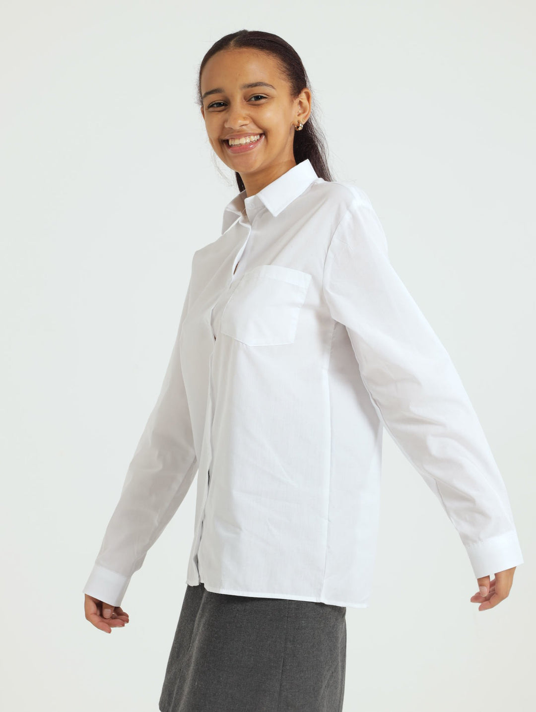 Girls Long Sleeve 2 Pack Tops - White