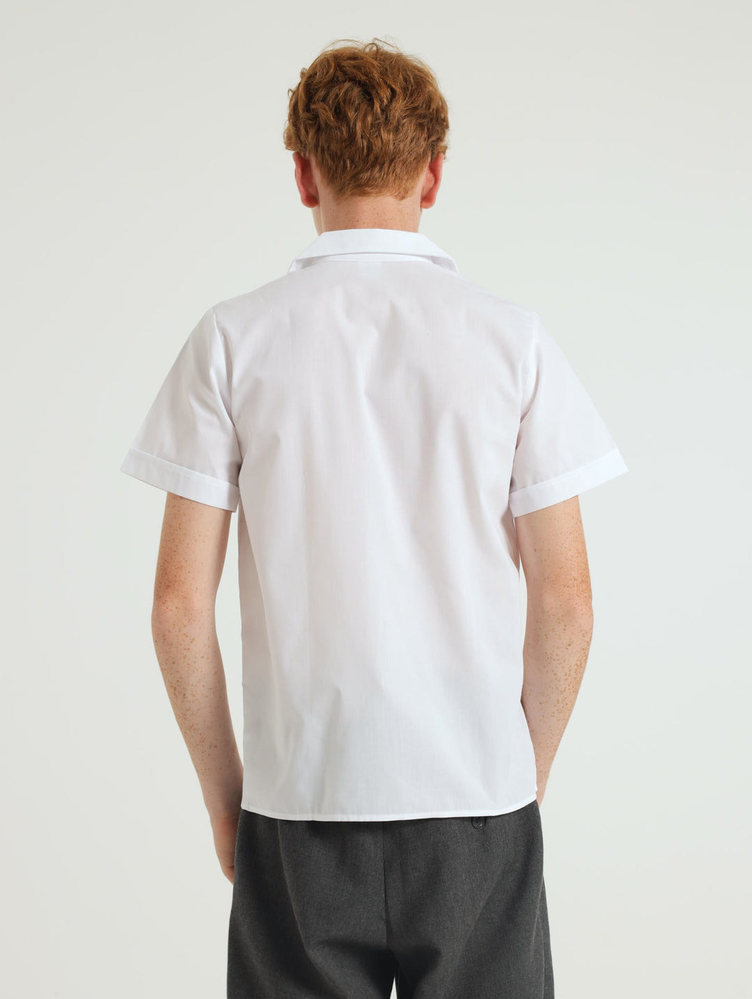 Unisex Open Collared Shirt - White