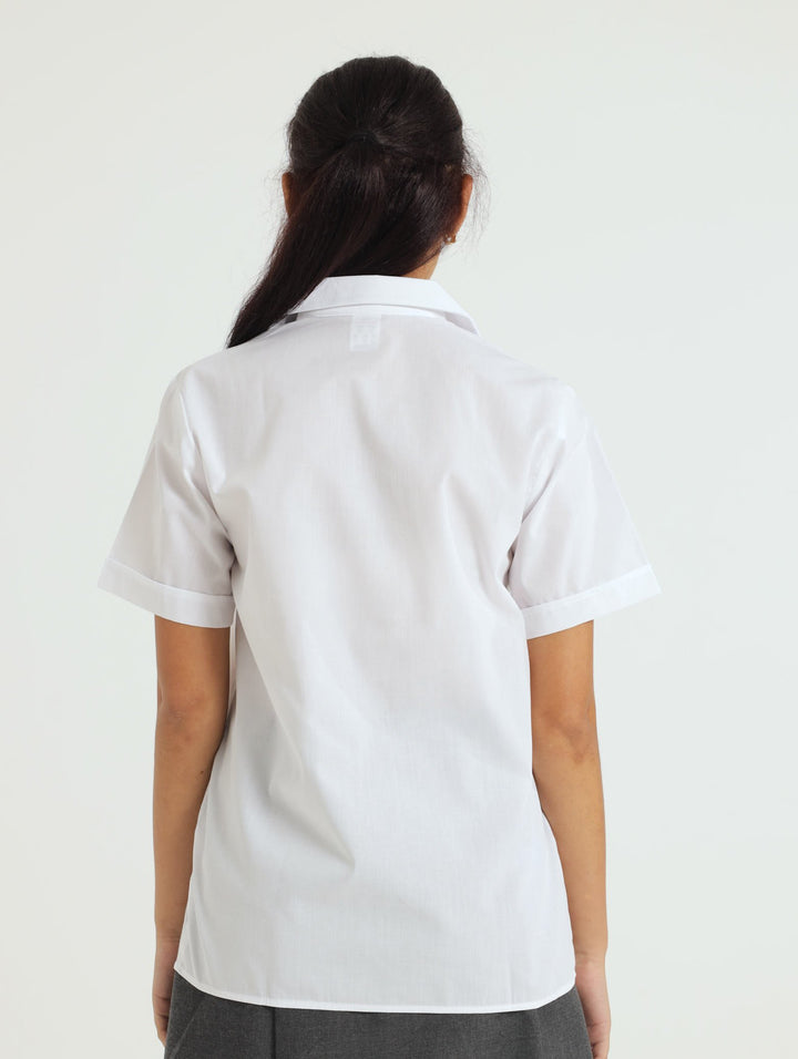 Unisex Open Collared Shirt - White
