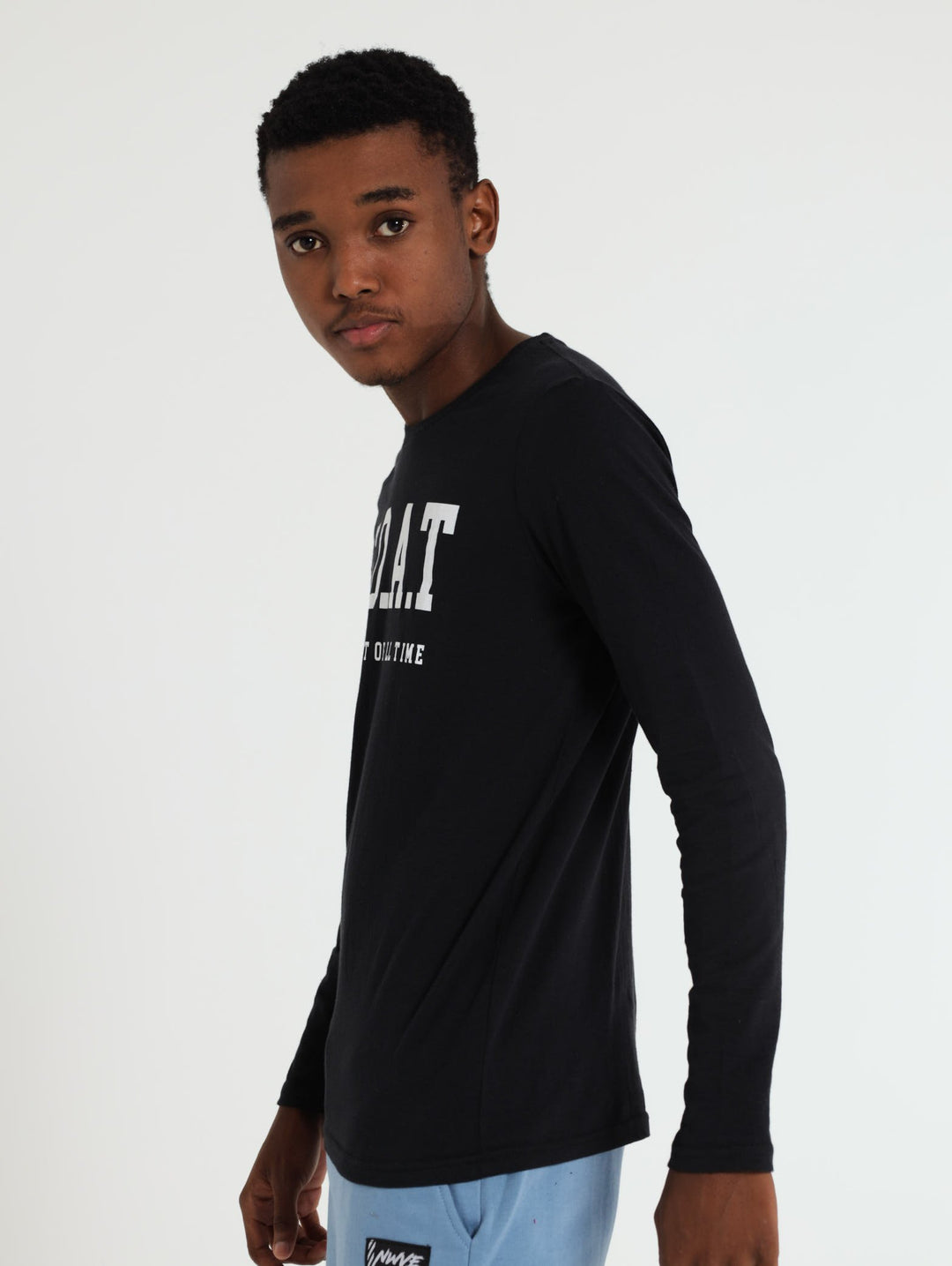 Long Sleeve Goat Tee - Black