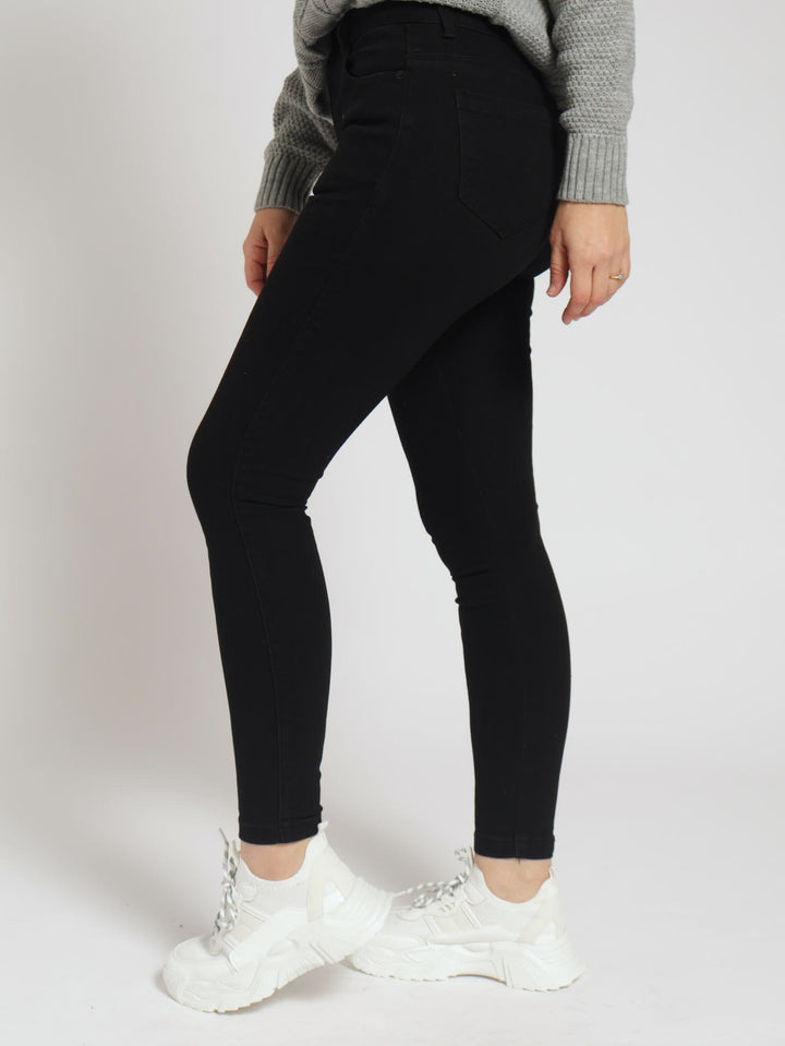 Push-Up Skinny Denim Jean - Black