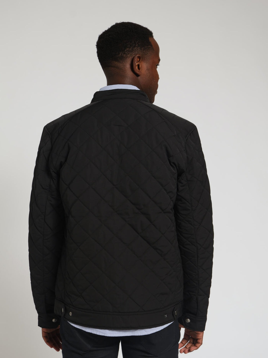 Quilted Barn Jacket - Black