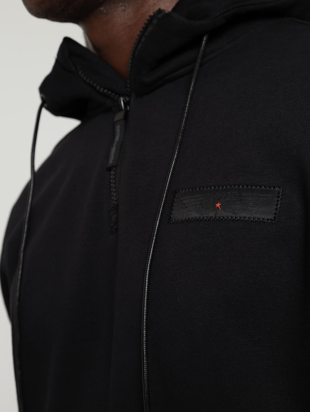 Hoody With Kangaroo Pocket - Black