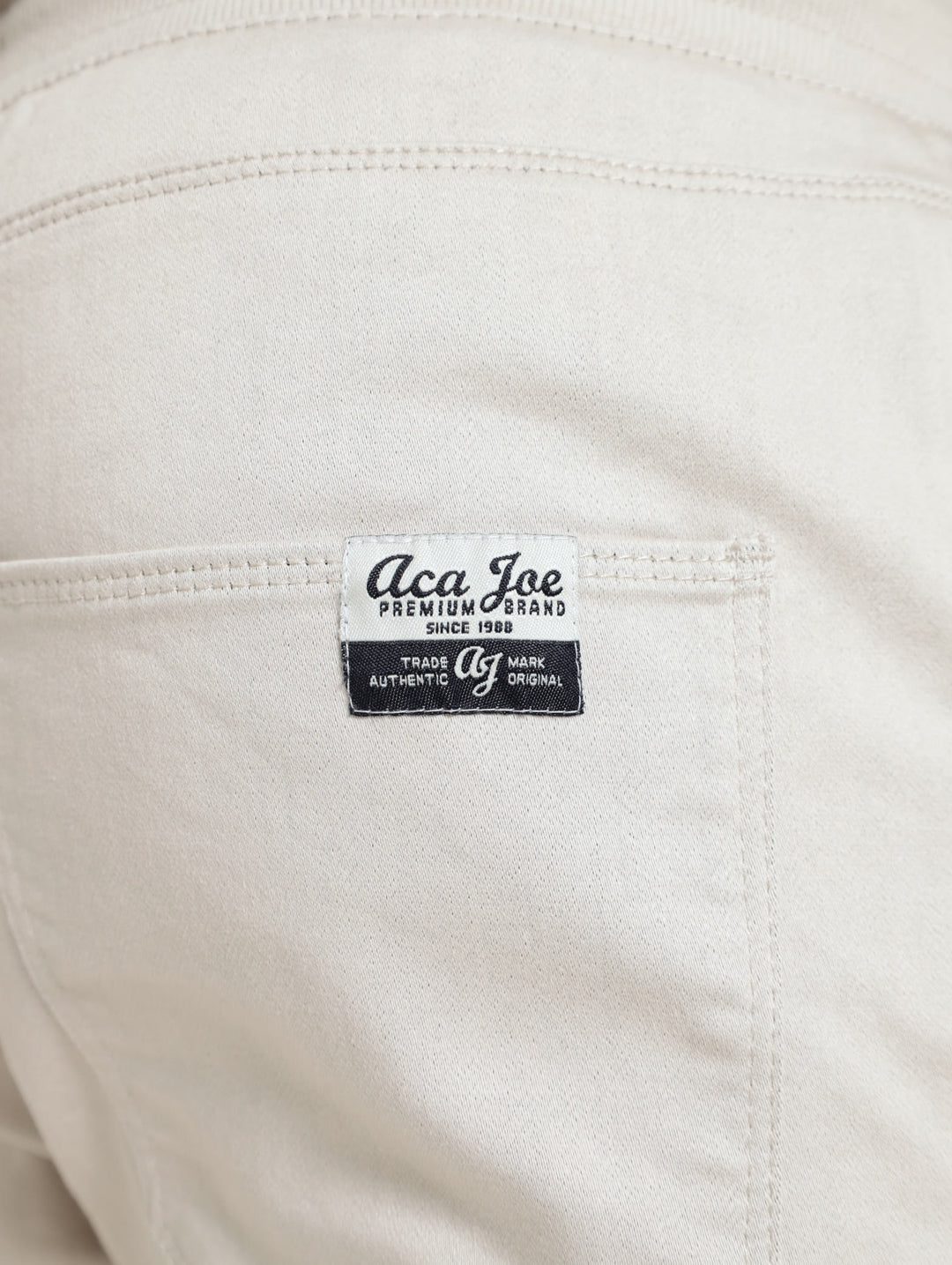 Soft Denim Joggers - Sand