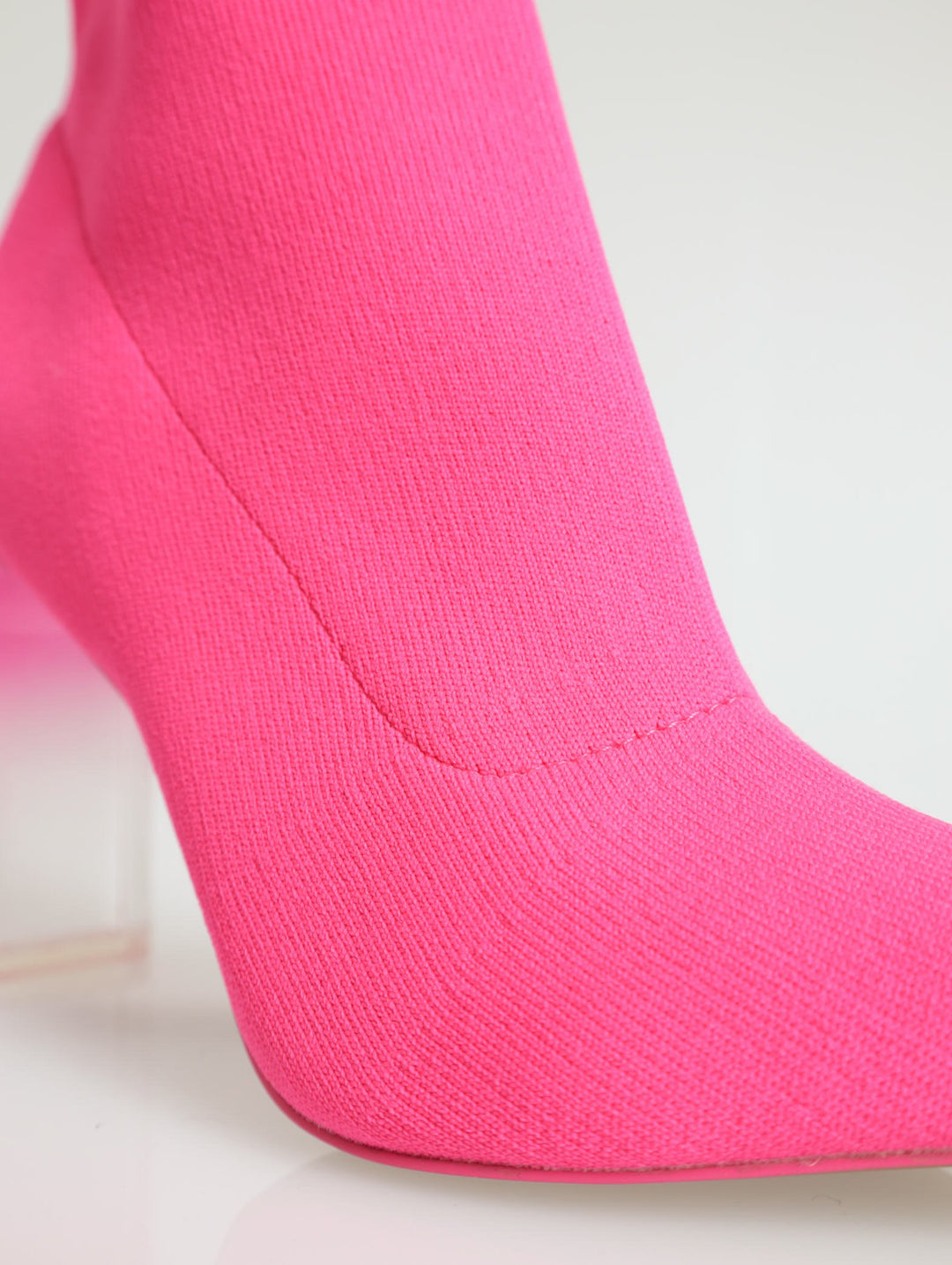 Noraah Thin Block High Heel Boot - Pink