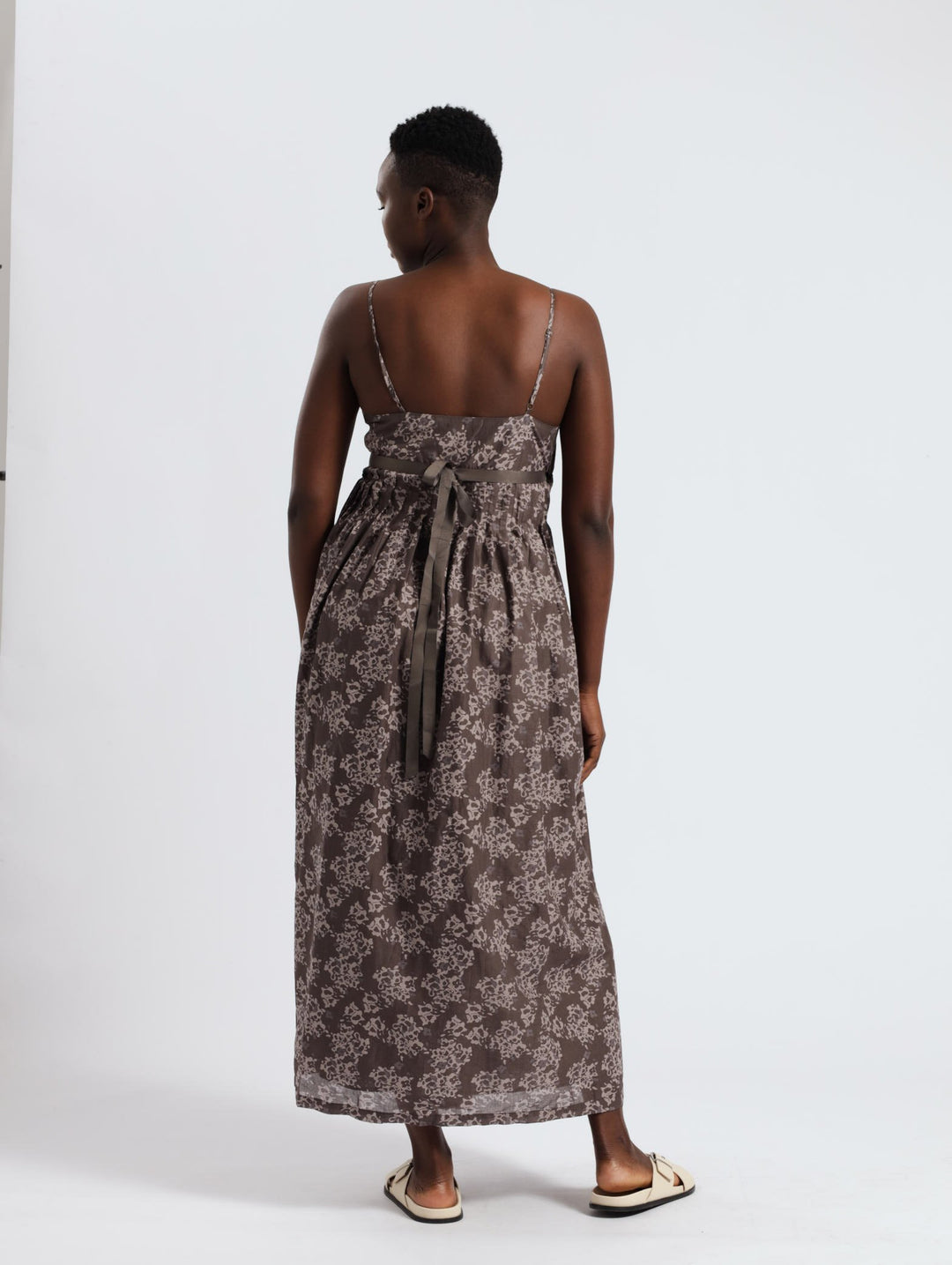 Strappy Wrap Dress With Pockets