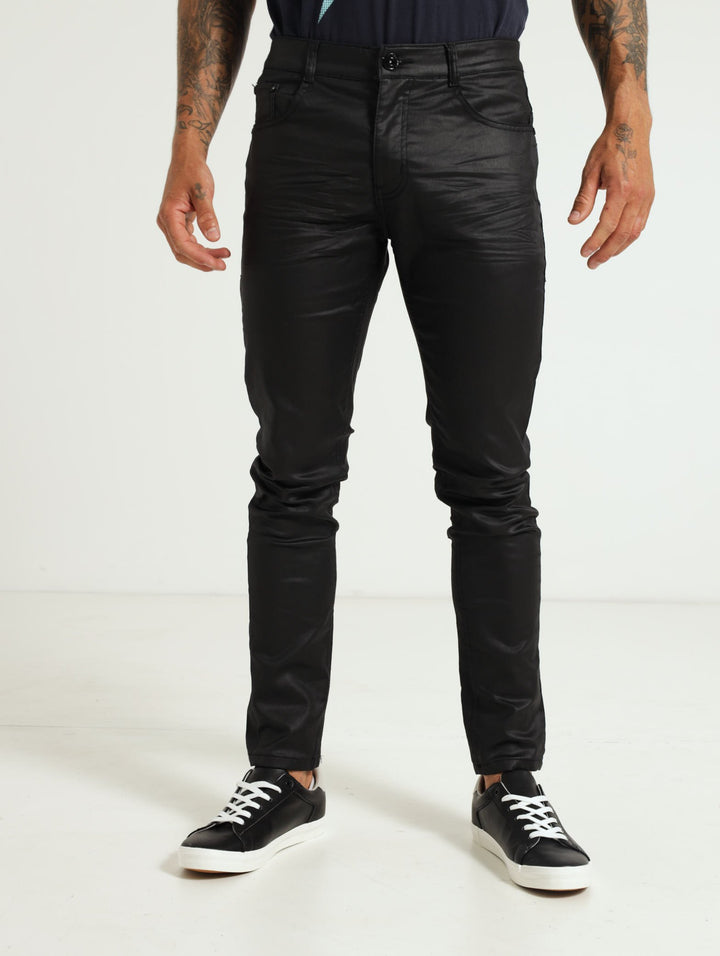 Wax Slim 5 Pocket Jean - Black
