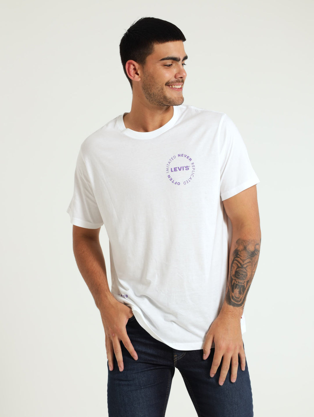 Relaxed Fit Tee - White