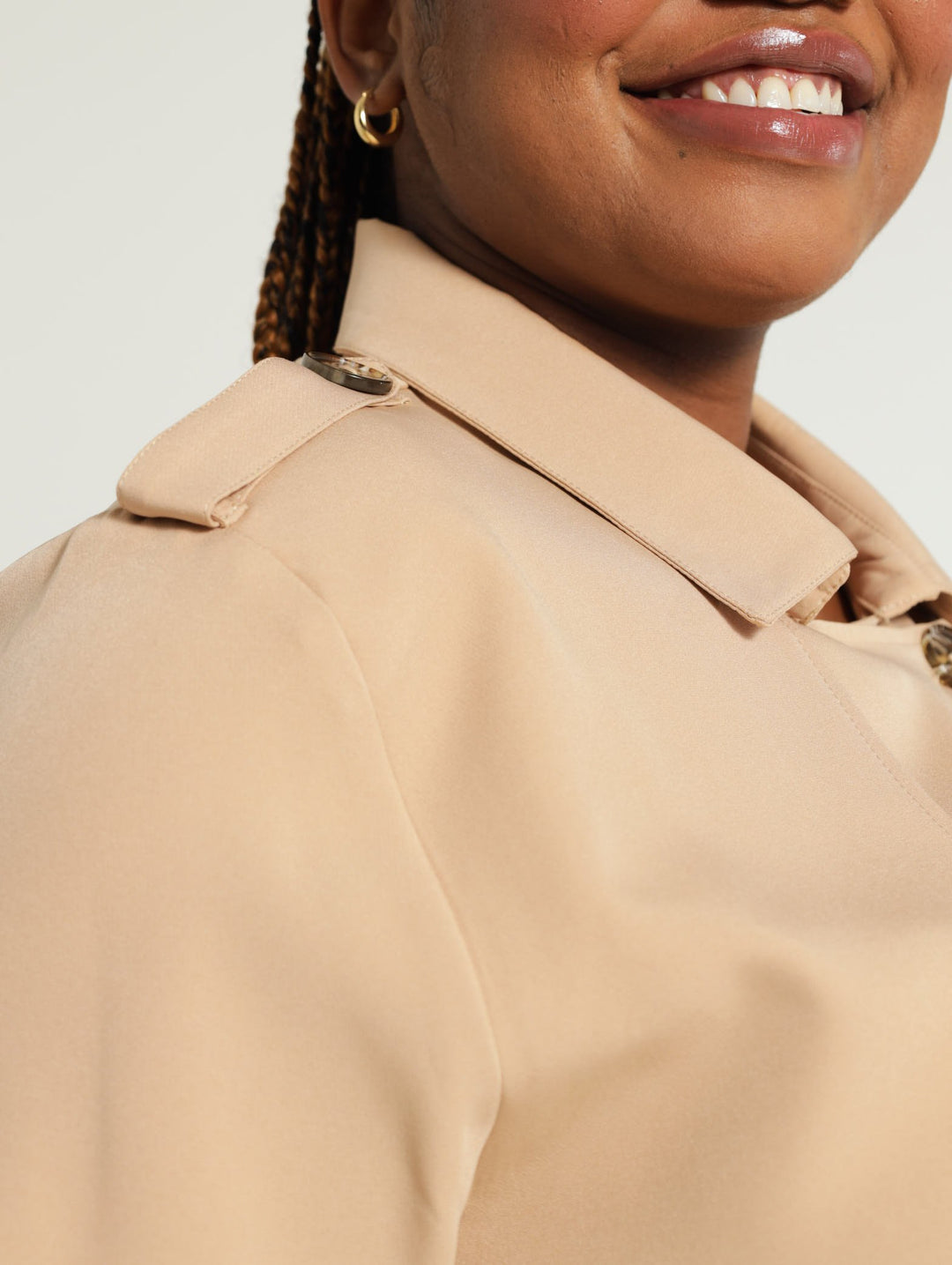 Cropped Trench - Camel