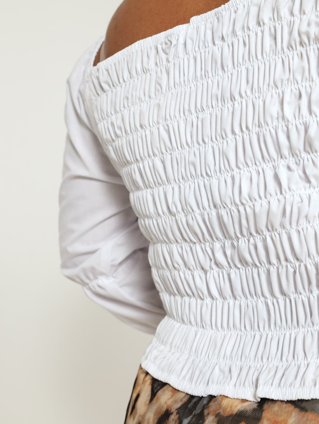 Poplin Corset Top - White