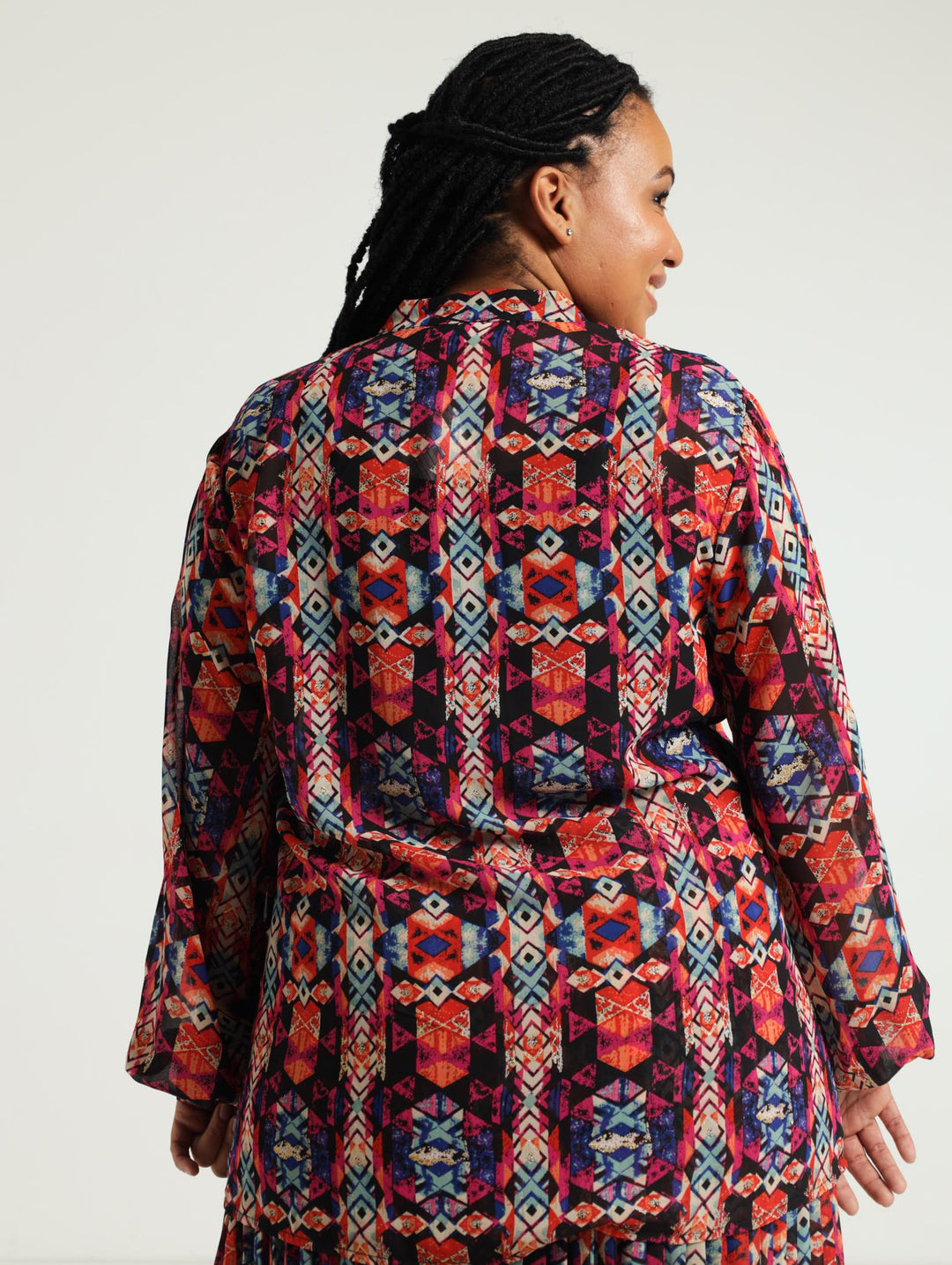 Button Down Chiffon Shirt