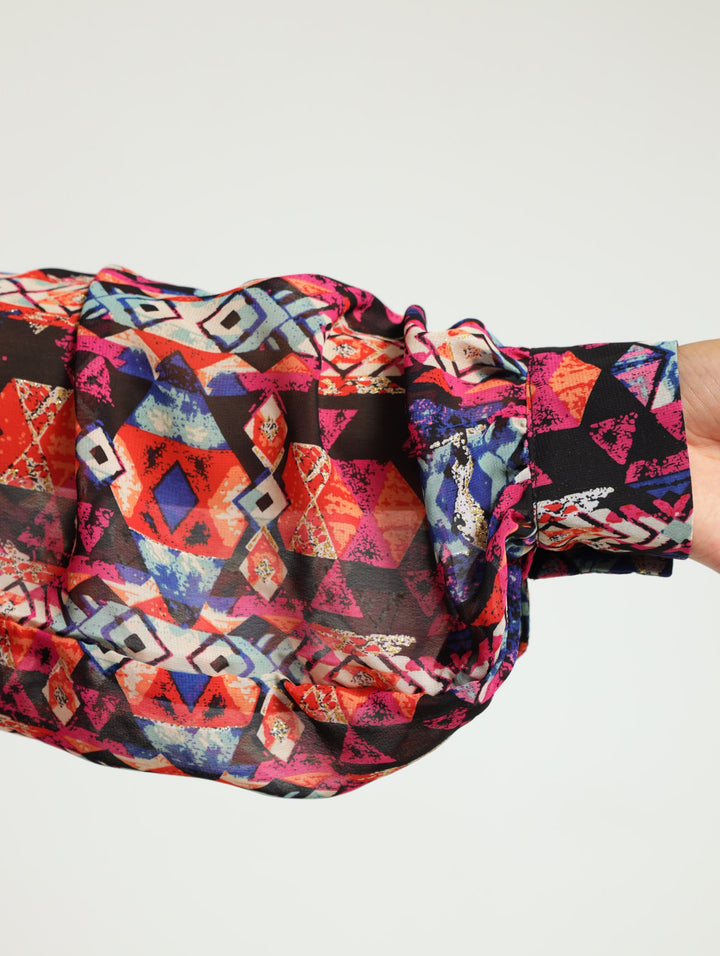 Button Down Chiffon Shirt