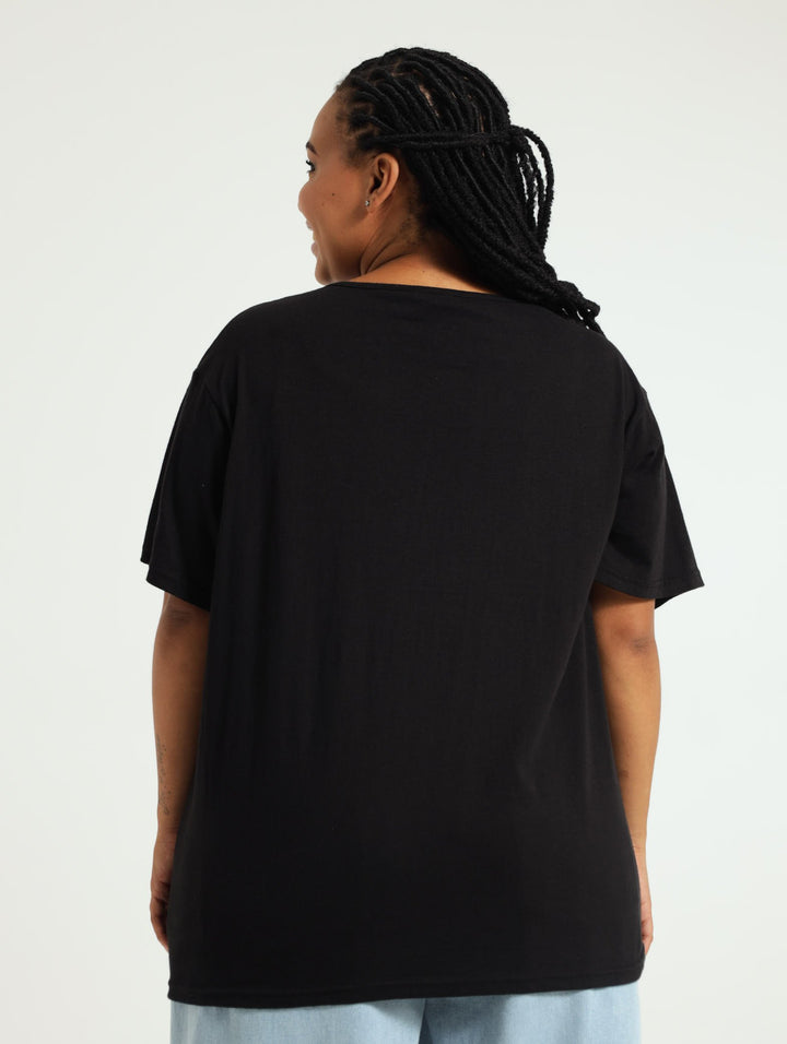 Tiger Oversize Tee - Black
