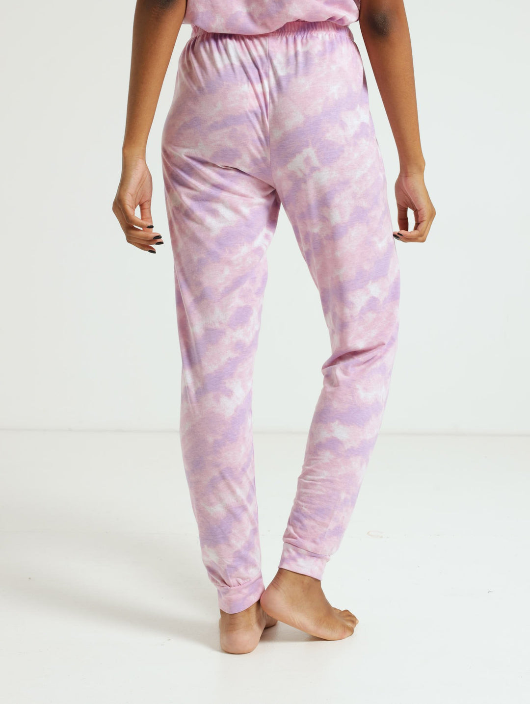 Tie Dye Knit Jogger - Purple