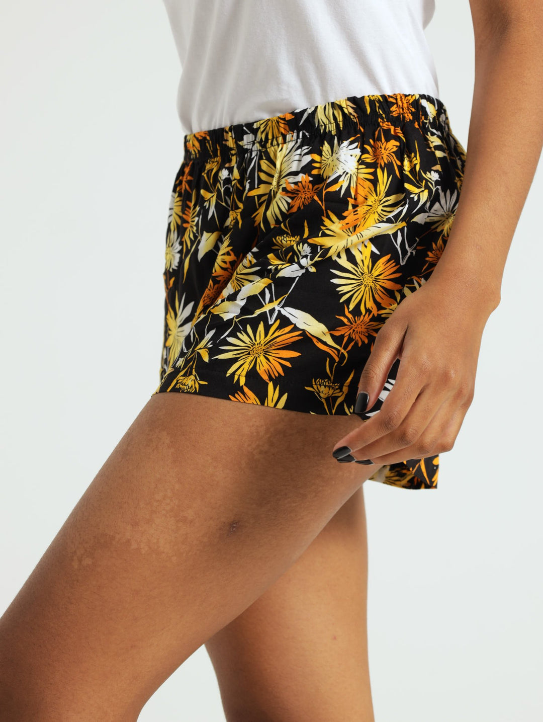 2 Pack Daisy & Spot Woven Shorts - Black