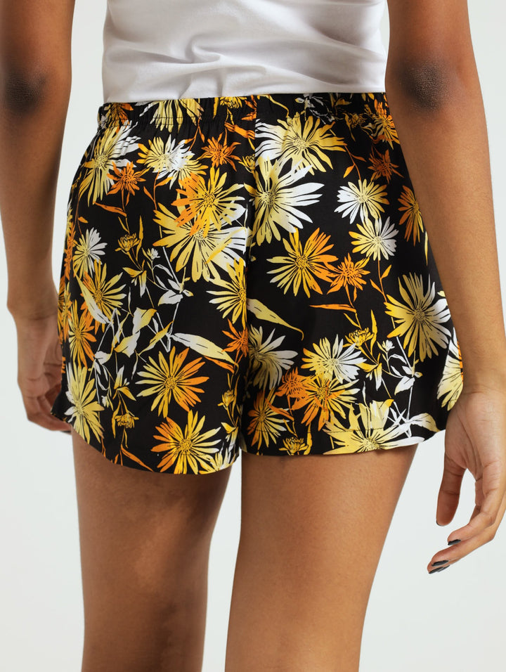 2 Pack Daisy & Spot Woven Shorts - Black