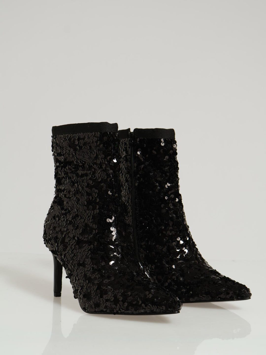 Sequin Sock Boot - Black