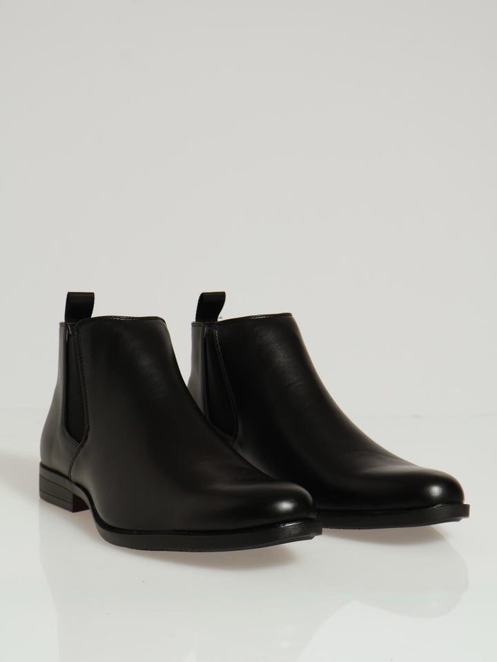 Pu Upper Chelsea Boot - Black