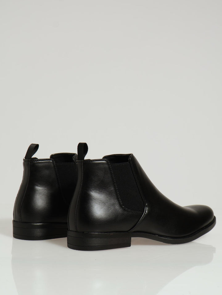 Pu Upper Chelsea Boot - Black