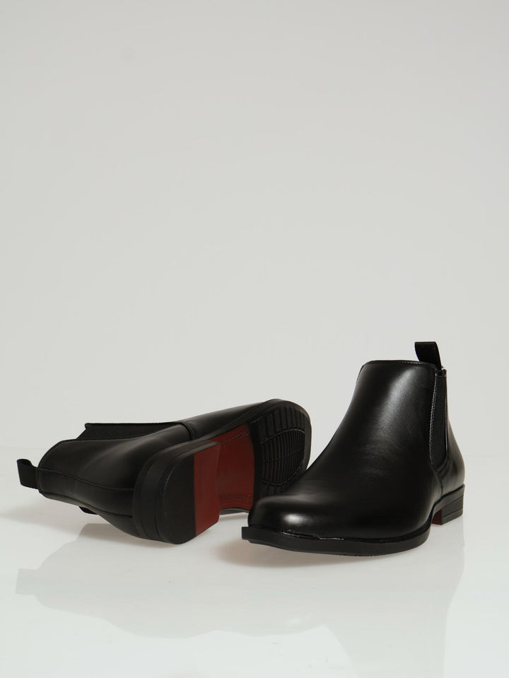Pu Upper Chelsea Boot - Black