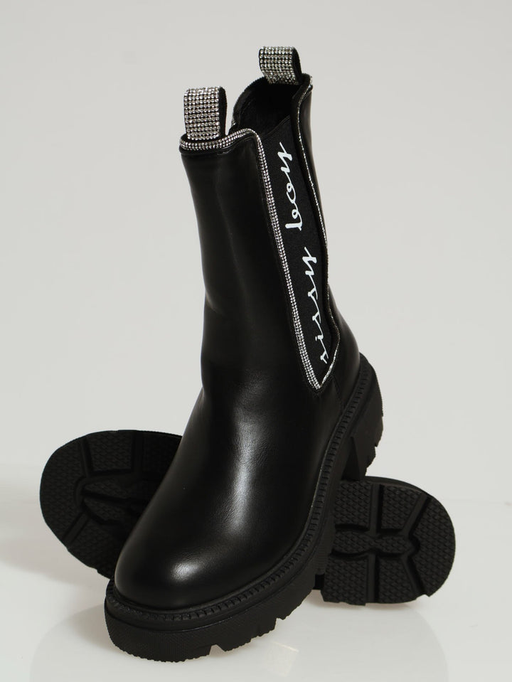 Kendra Chunky Boot - Black