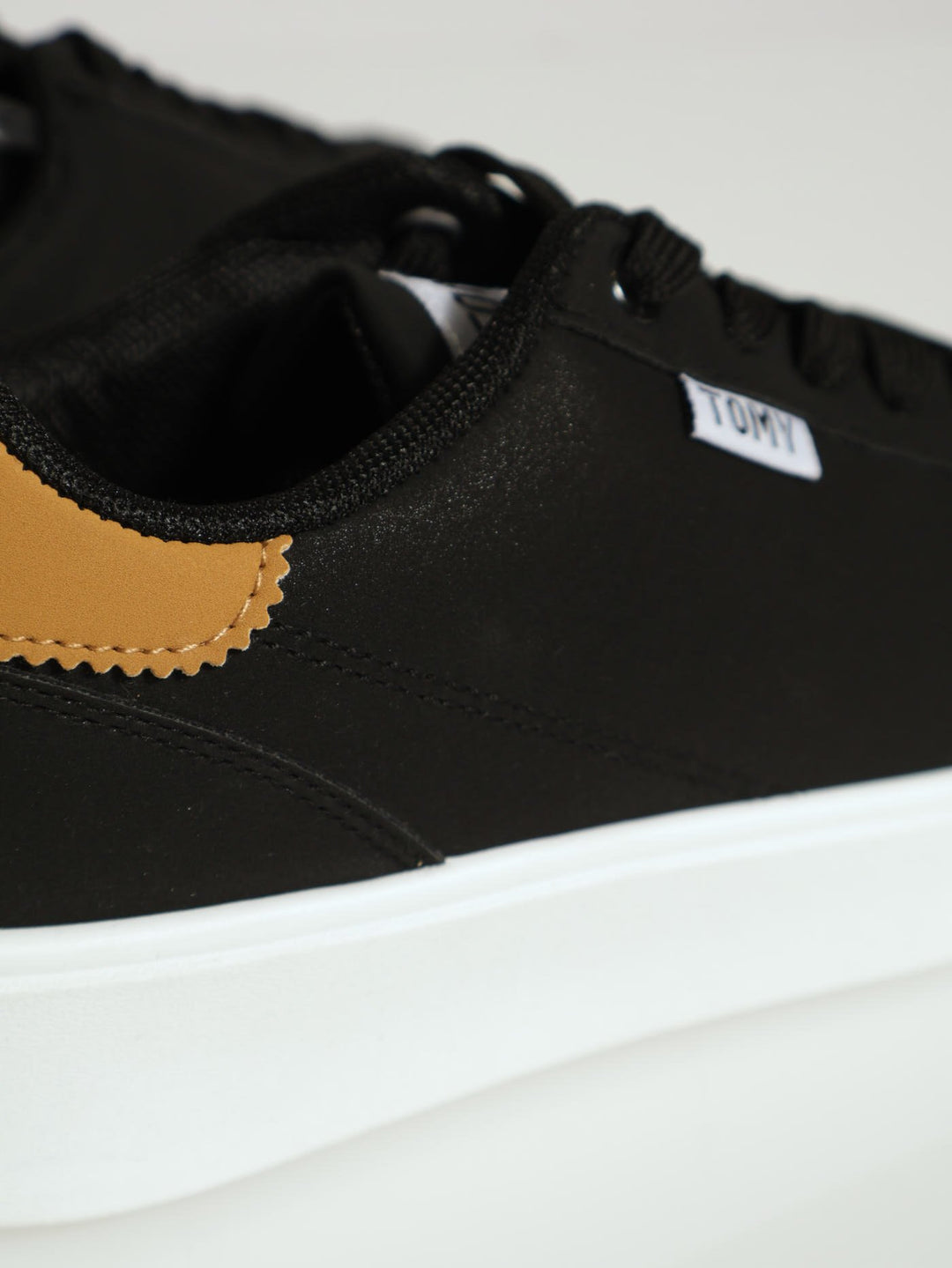 Tomy Keyla Nubuck Lace Up Sneaker - Black/Tan
