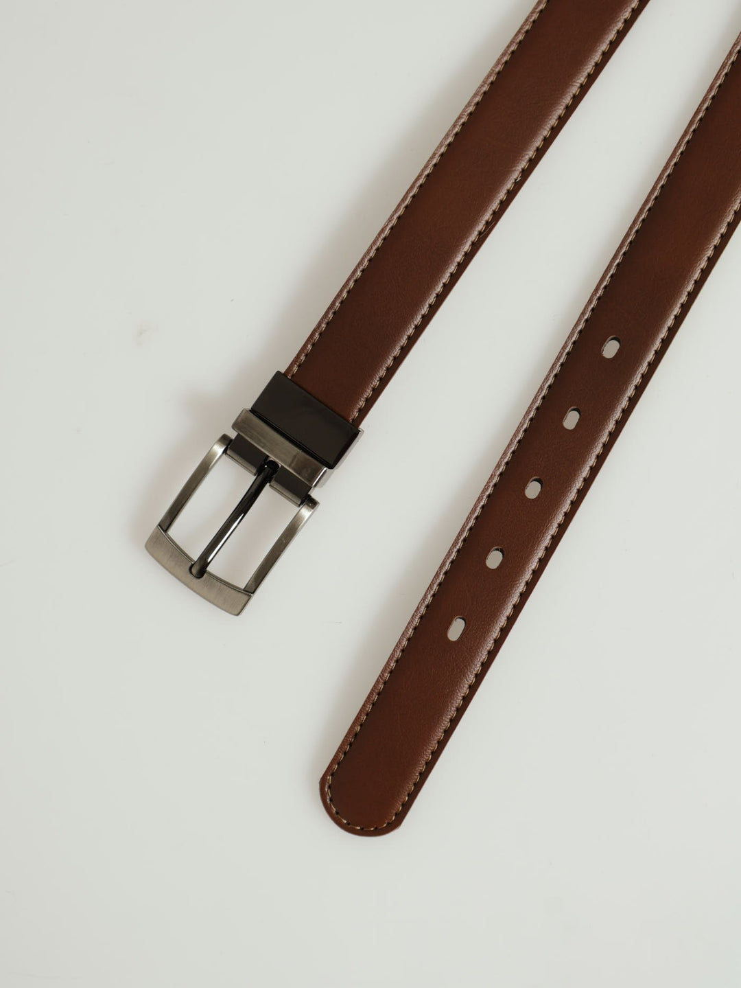 Boys Formal Reversible Belt - Tan