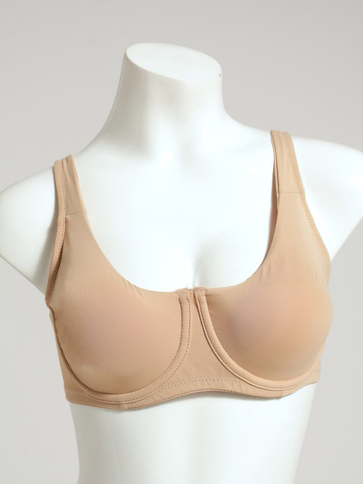 2 Pack Wired Bra - White/Beige