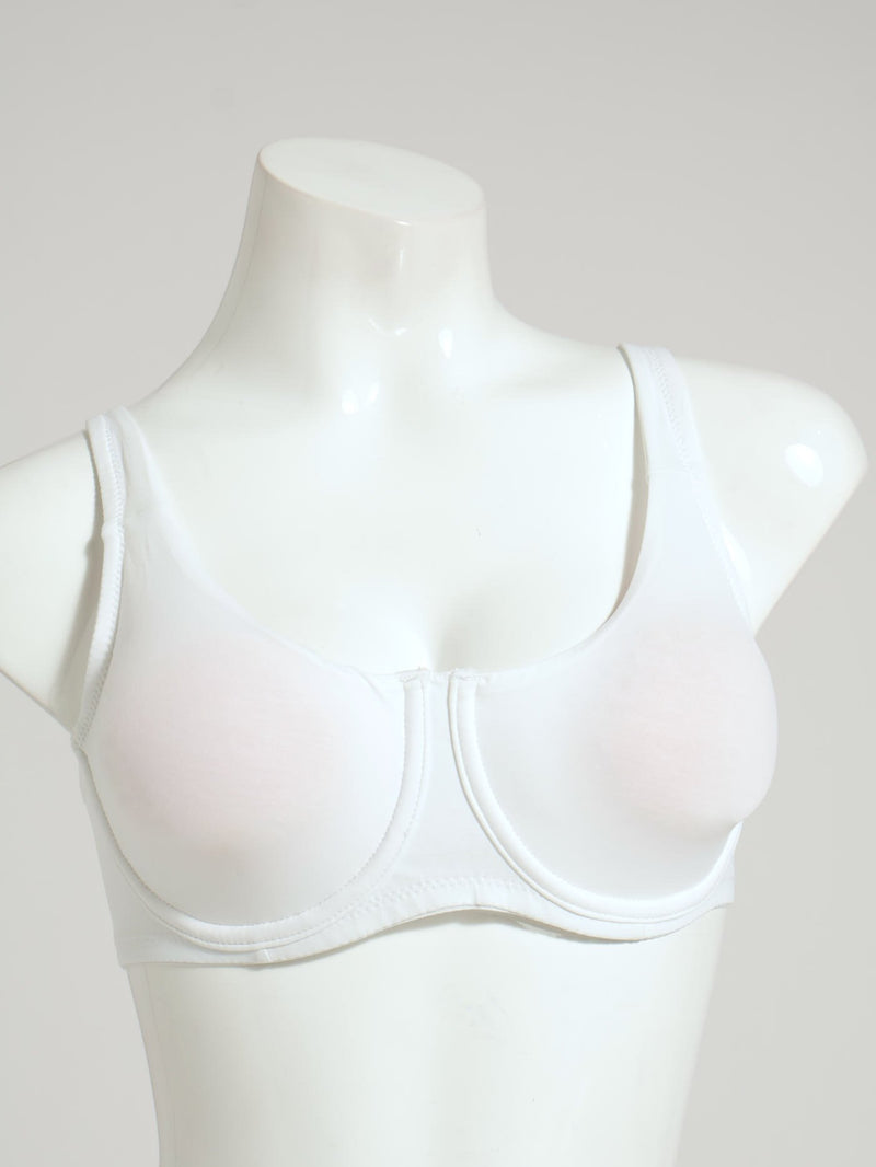 2 Pack Wired Bra - White/Beige