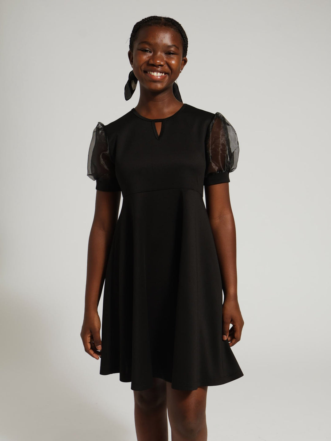 Girls Organza Sleeve Formal Dress BlackGirls – Edgars
