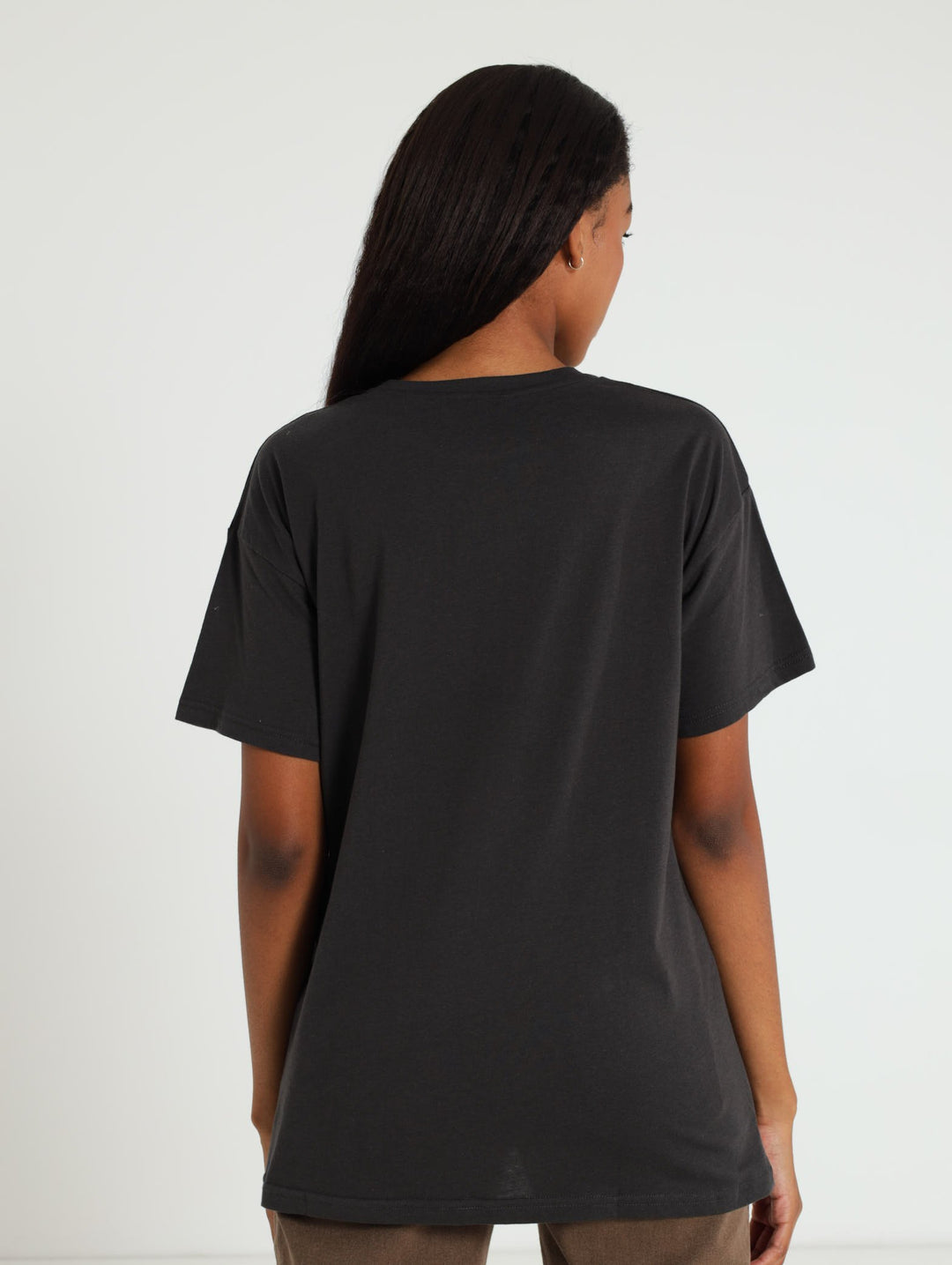 Tiger Oversized Tee - Charcoal