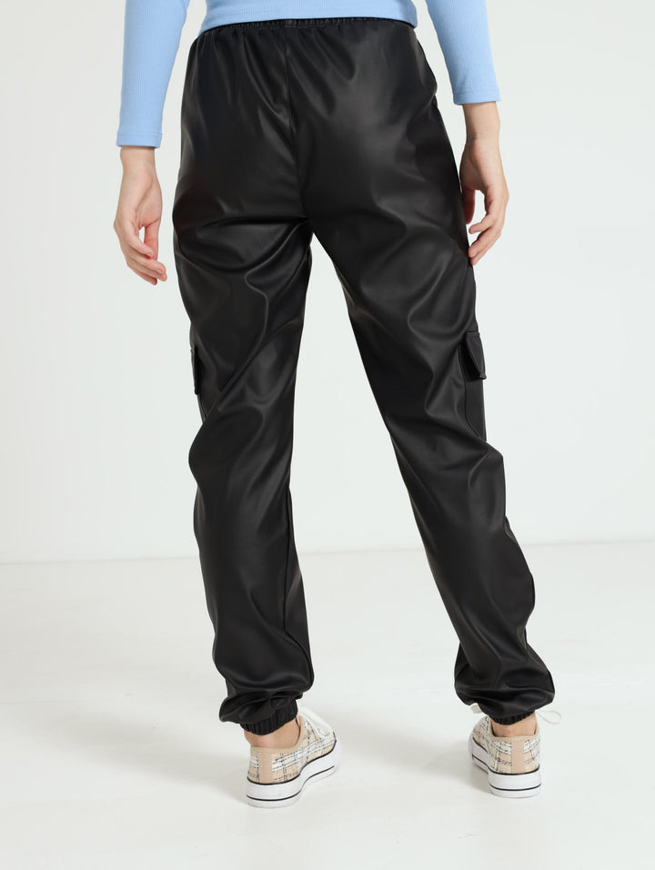 Girls Cargo Pants - Black