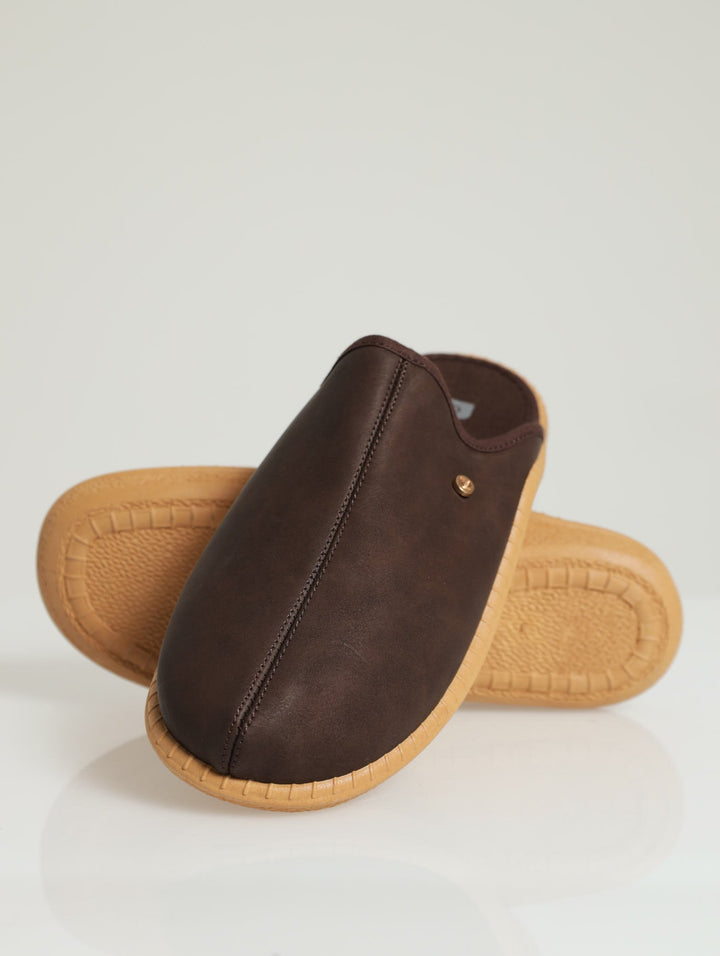 Open Back Mule - Brown