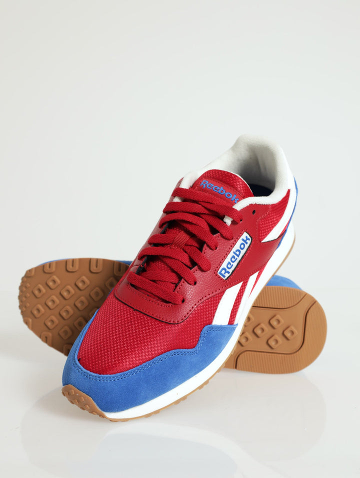 Royal Ultra Colourblock Closed Toe Lace Up Sneaker - Red
