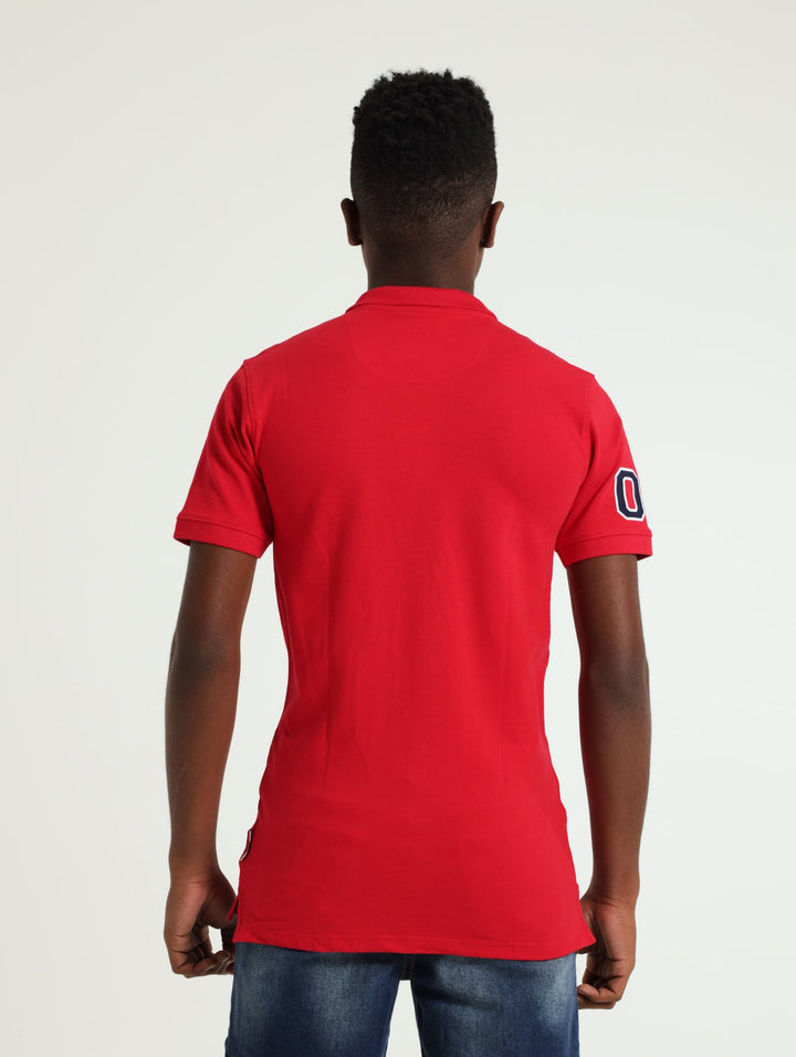 Boys Badge Golfer - Red