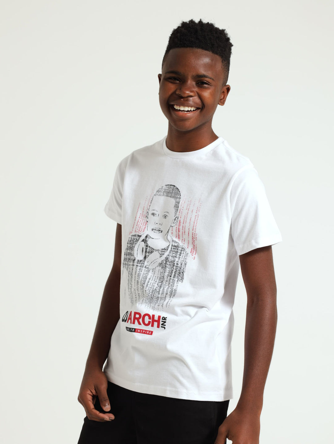 Boys DJ Arch Jnr Tee - White