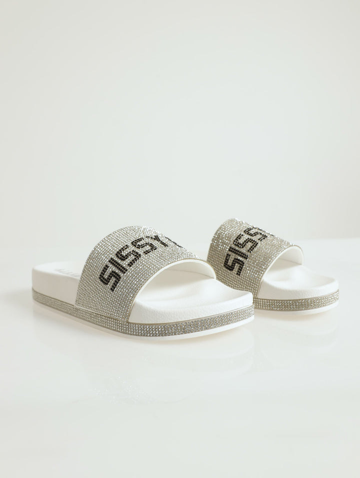 Bling Slide - White