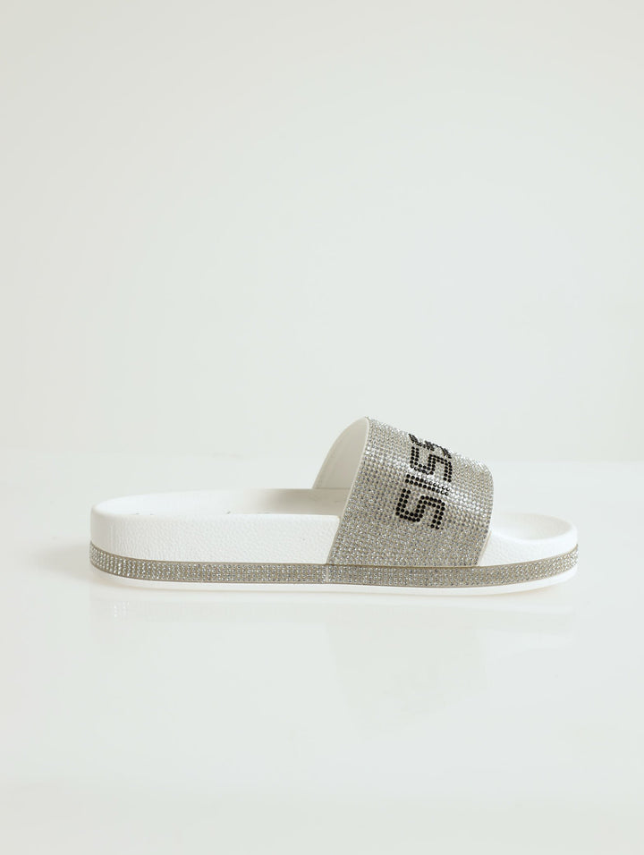 Bling Slide - White