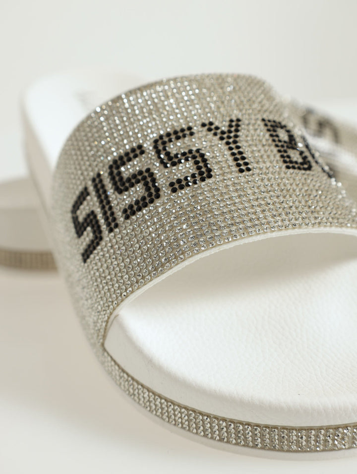 Bling Slide - White