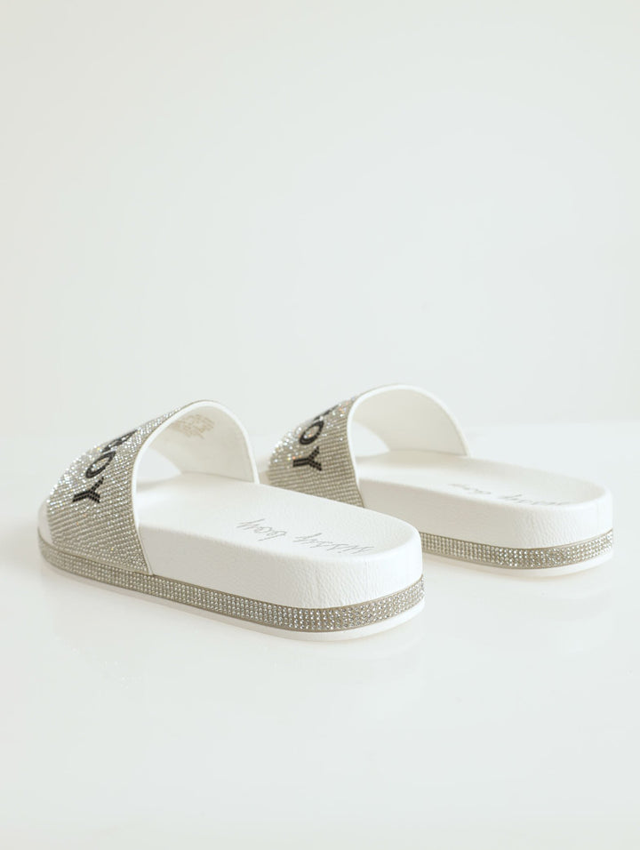 Bling Slide - White