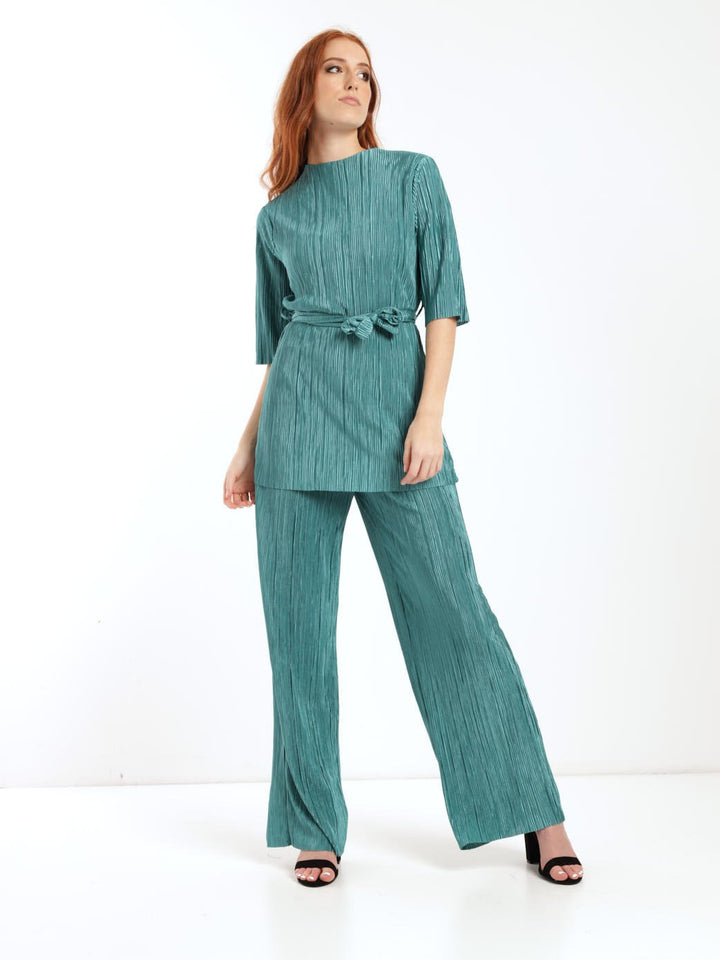 Ladies Bodre Wideleg Pant - Teal