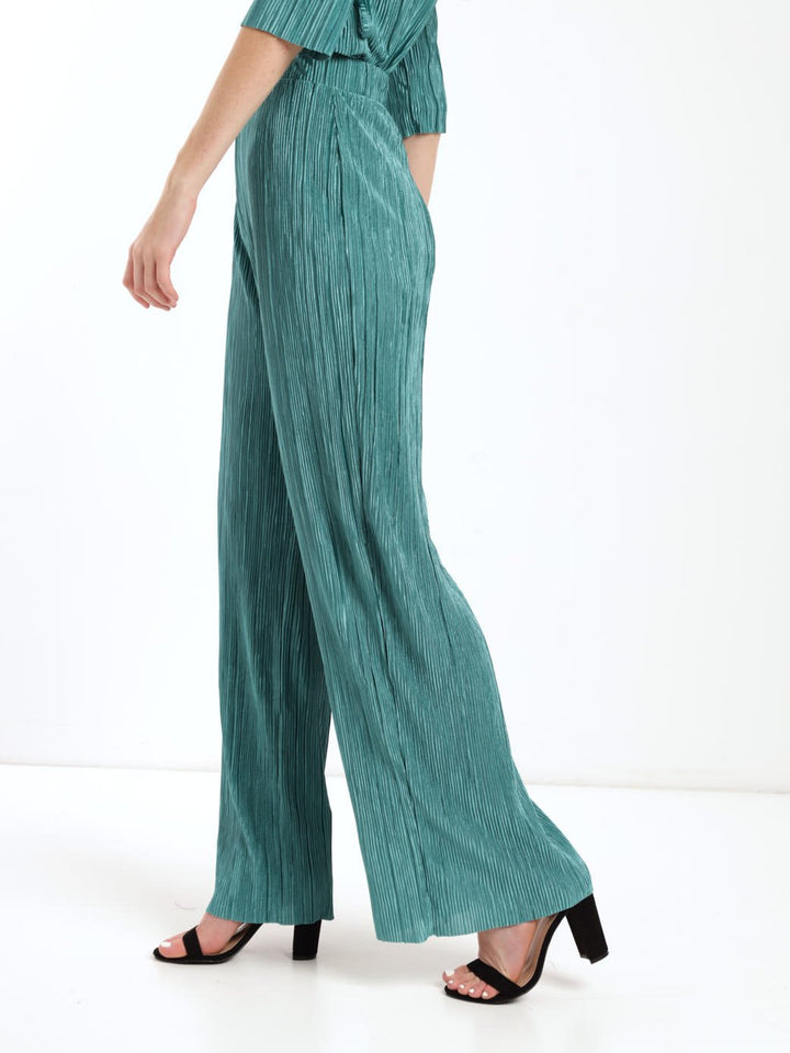Ladies Bodre Wideleg Pant - Teal