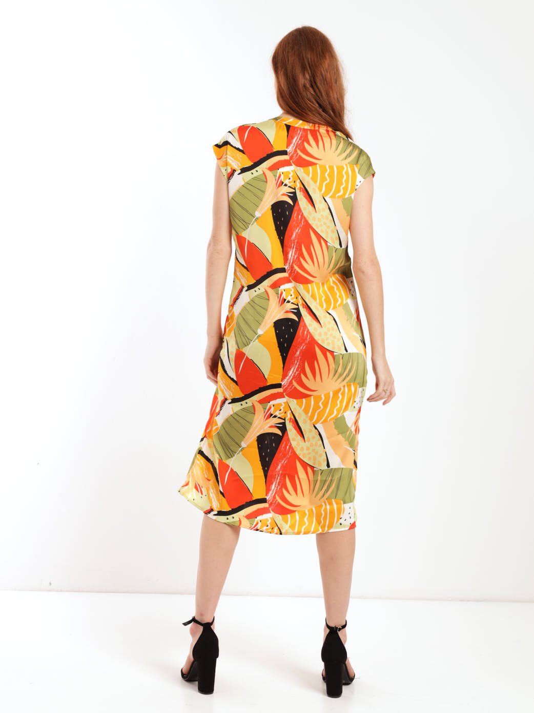 Ladies Sleeveless Midi Shift Dress