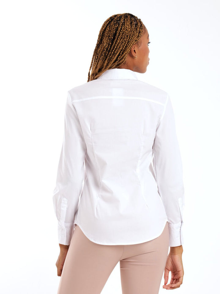 Ladies Classic Formal Shirt - White