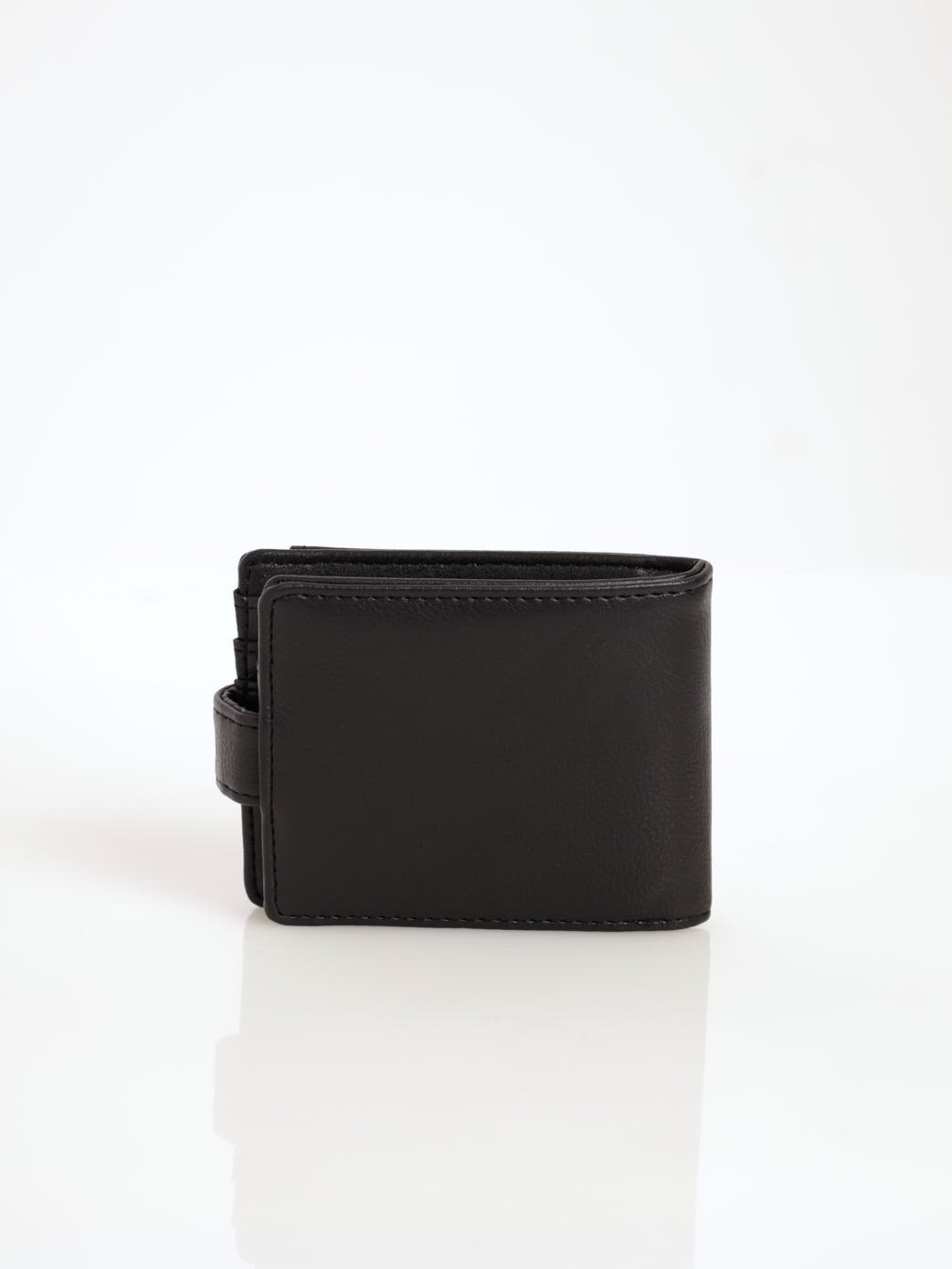 Men's Bill Fold Wallet With Removable Cardholder - Black