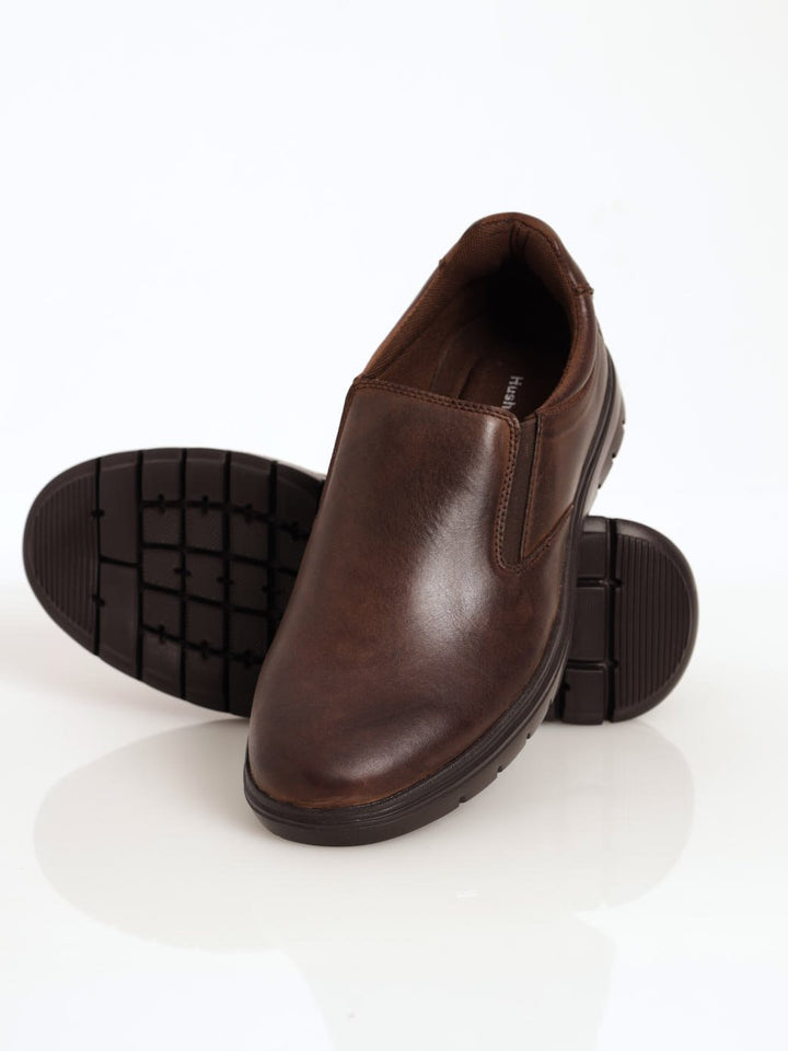 Men's Waxy Nubuck Slip-On Shoe - Brown