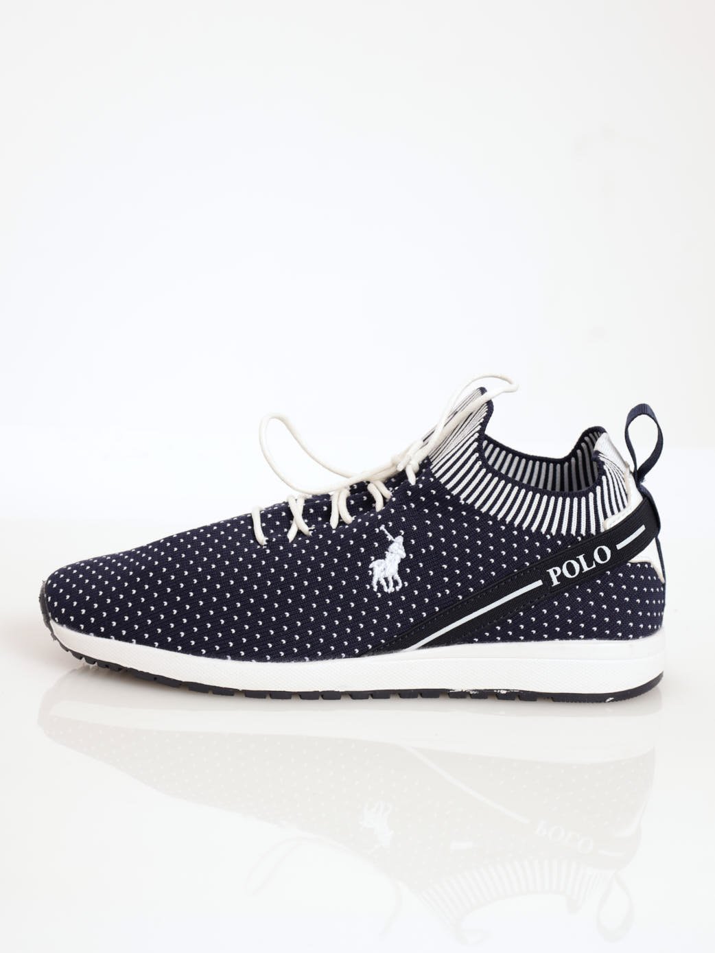 Ladies Classic Knitted Runner Sneaker - Navy