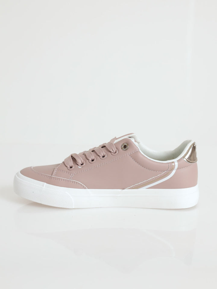 Jimmy Low Cut Lace Up Sneaker - Taupe