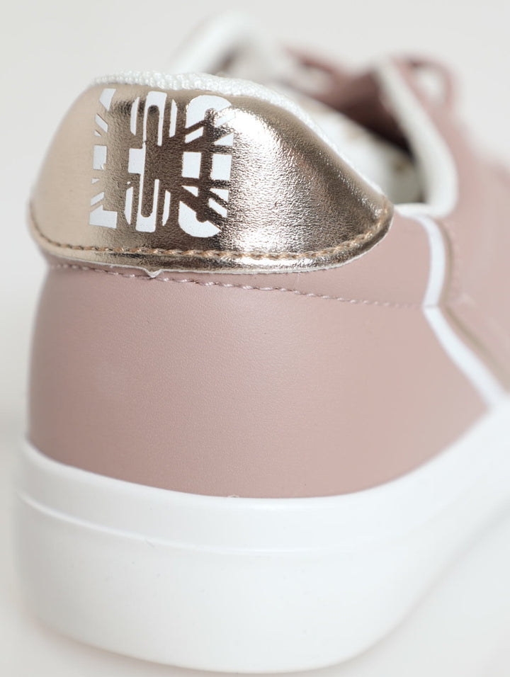 Jimmy Low Cut Lace Up Sneaker - Taupe